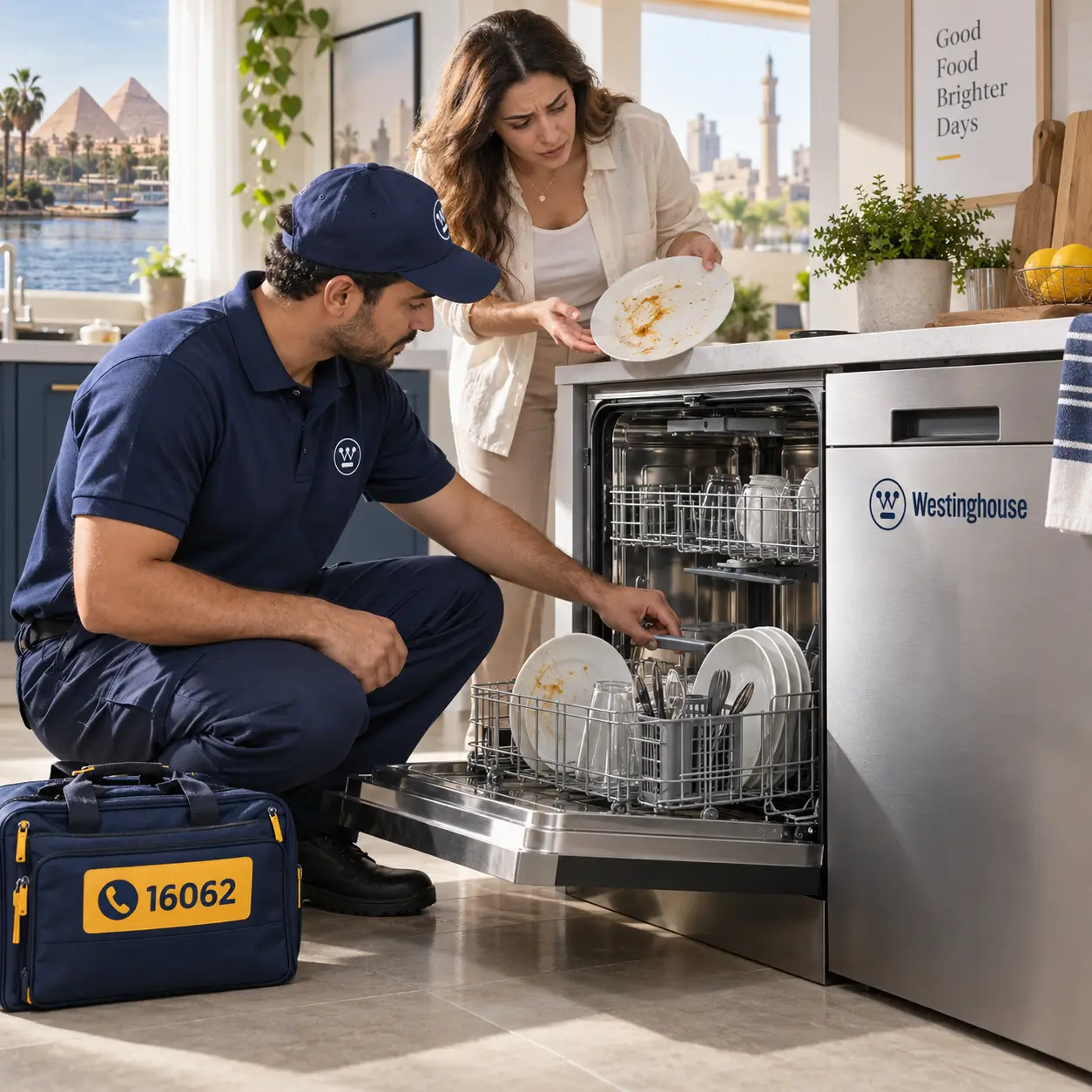 Dishwasher inspection at home